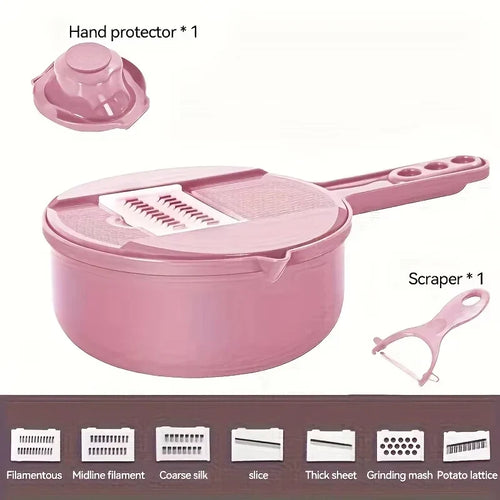 9-in-1 Gemüseschneider mit Abtropfkorb