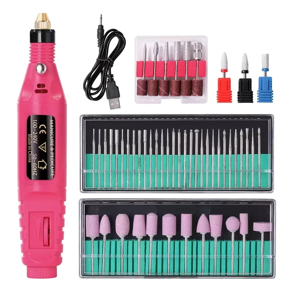 Elektrisches Maniküre- und Nagelfräser-Set