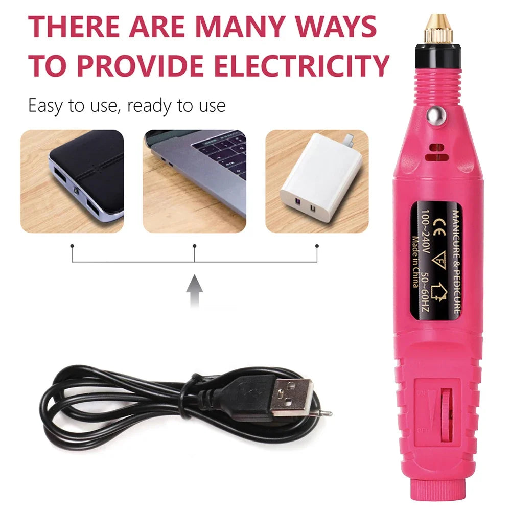 Elektrisches Maniküre- und Nagelfräser-Set