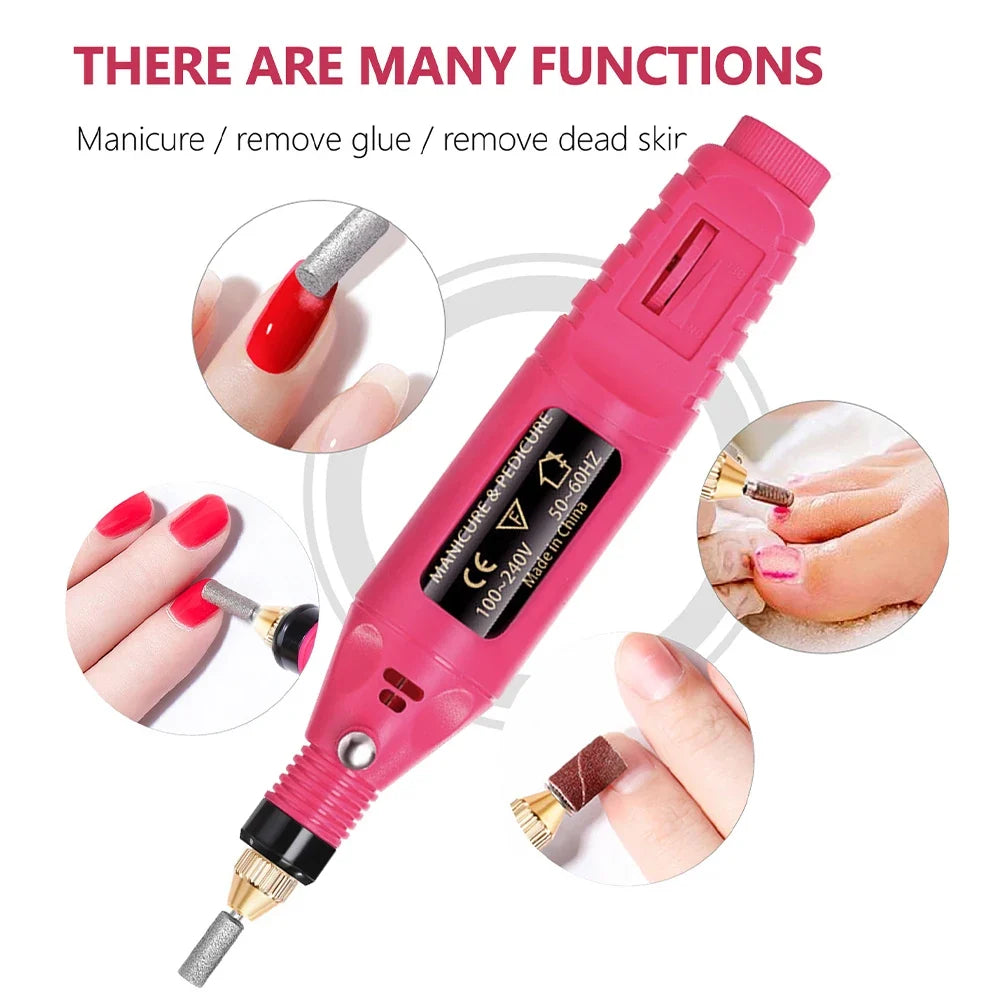 Elektrisches Maniküre- und Nagelfräser-Set