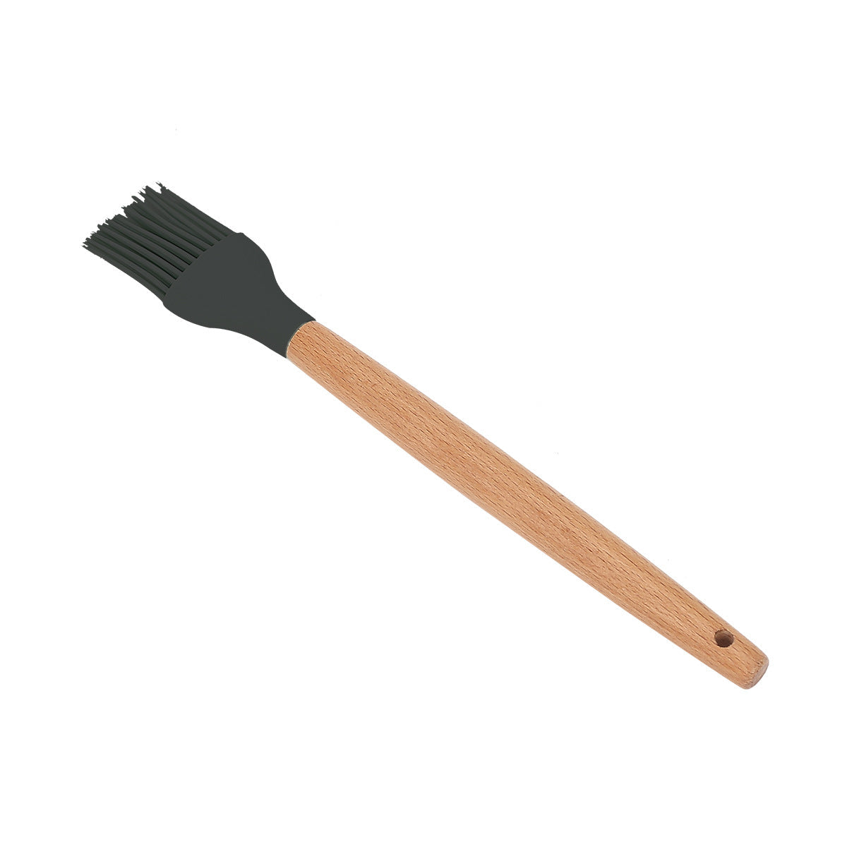 Ustensiles de cuisine en silicone avec manche en bois