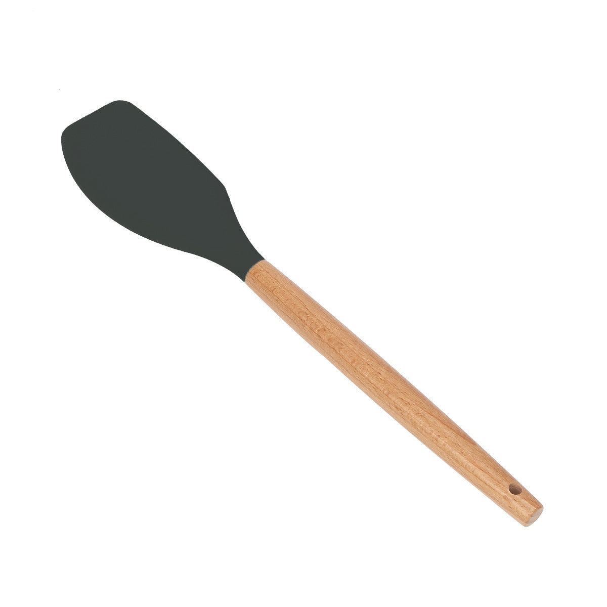 Ustensiles de cuisine en silicone avec manche en bois