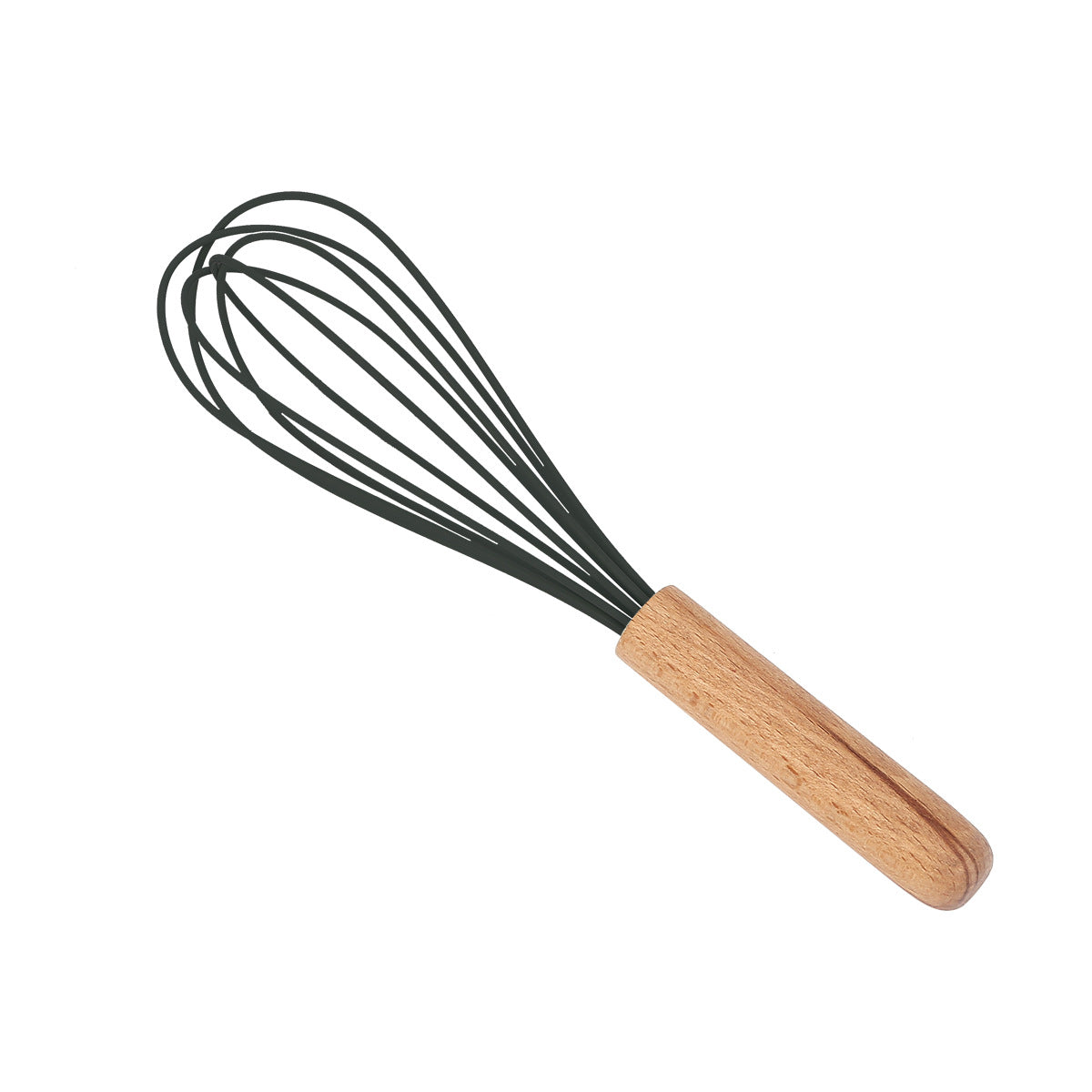 Ustensiles de cuisine en silicone avec manche en bois